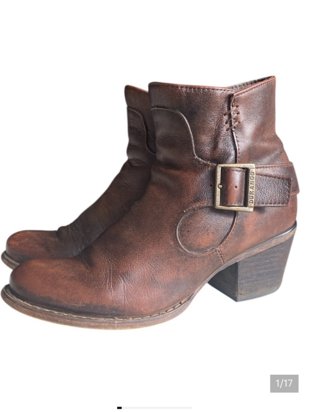 DURANGO CITY  PHILLY SHORTY BOOT , RD0464, Chocolate Brown Leather, size 6